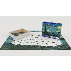 Puzzle 2000 pièces : Nuit étoilée, Vincent Van Gogh - Eurographics