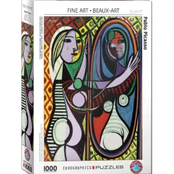 Puzzle 1000 pièces : Pablo Picasso : Jeune fille devant un miroir - Eurographics