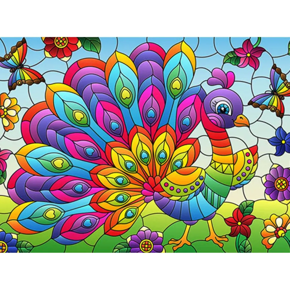 Puzzle 1000 pièces : Paon - Yazz puzzle