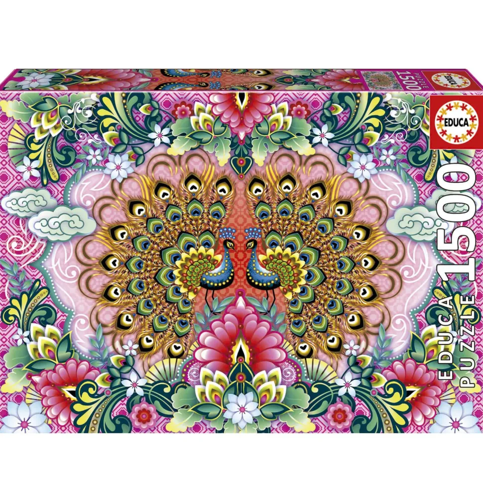 Puzzle 1500 pièces : Paons Du Bengale - Educa