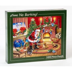 Puzzle 1000 pièces : Pas d'aboiement ! - Vermont Christmas Company