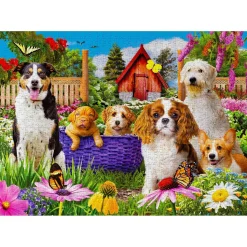 Puzzle 1000 Pièces : Patch Chiot - EnjoyPuzzle