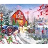 Puzzle 1000 pièces : Patineurs de Noël - Vermont Christmas Company