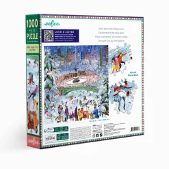 Puzzle 1000 pièces : Patineurs de New York - Eeboo