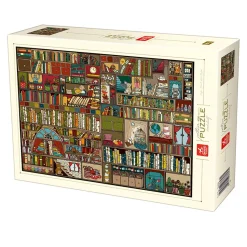 Puzzle 1000 pièces : Pattern: Etagères à livres - DToys