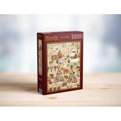 Puzzle 1000 Pièces : Pays des Merveilles en Pain d’Épices - Magnolia
