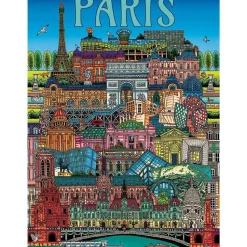 Puzzle 500 pièces : Paysage urbain de Paris - Gibsons