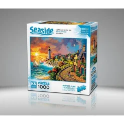 Puzzle 1000 pièces : Phare au Bord de la Mer - Ks Games