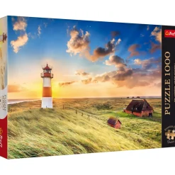 Puzzle 1000 pièces : Photo Odyssée : Phare de List-Ost, Allemagne - Trefl