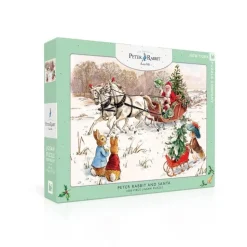 Puzzle 1000 pièces : Pierre Lapin et le Père Noël - New York Puzzle Company