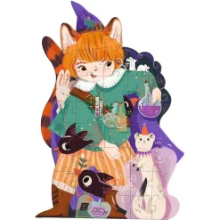 Puzzle 36 pièces - Pio le magicien + 1 miniature - Djeco