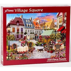Puzzle 550 pièces : Place du village - Vermont Christmas Company