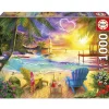 Puzzle 1000 pièces : PLAGE DE L'AMOUR - Educa
