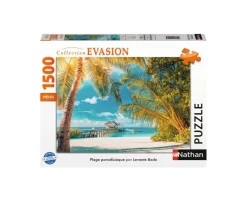 Puzzle 1500 pièces : Plage paradisiaque - Nathan