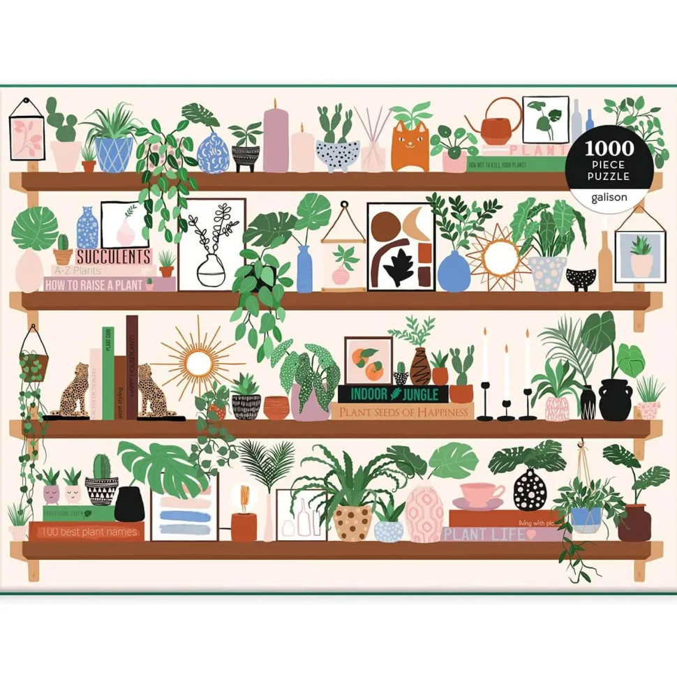 Puzzle 1000 pièces : Plante Shelfie - Galison
