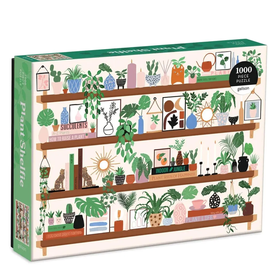 Puzzle 1000 pièces : Plante Shelfie - Galison