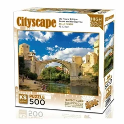 Puzzle 500 pièces : Pont de Mostar, Bosnie-Herzégovine - Ks Games
