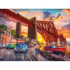 Puzzle 1500 pièces : Pont Forth au Coucher de Soleil - Ks Games