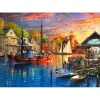 Puzzle 3000 pièces : Port Américain au Coucher de Soleil - Ks Games