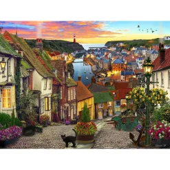 Puzzle 2000 pièces : Port du Village - Ks Games