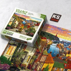 Puzzle 2000 pièces : Port du Village - Ks Games