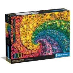 Puzzle 1000 pièces + poster : Colorboom : Tourbillon - Clementoni