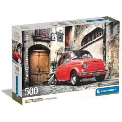 Puzzle 500 pièces + poster : Fiat 500 - Clementoni
