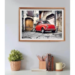 Puzzle 500 pièces + poster : Fiat 500 - Clementoni