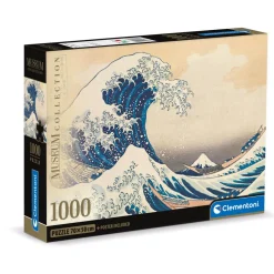 Puzzle 1000 pièces + poster : La Grande Vague, Hokusai - Clementoni