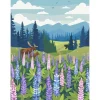Puzzle 1000 pièces : Prairie de lupins - Villager Puzzles