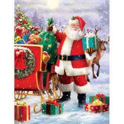 Puzzle 1000 pièces : Père Noël avec traîneau - Eurographics