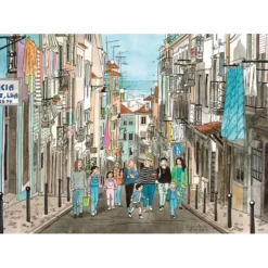 Puzzle 1000 Pièces : Promenade à Lisbonne - Magnolia