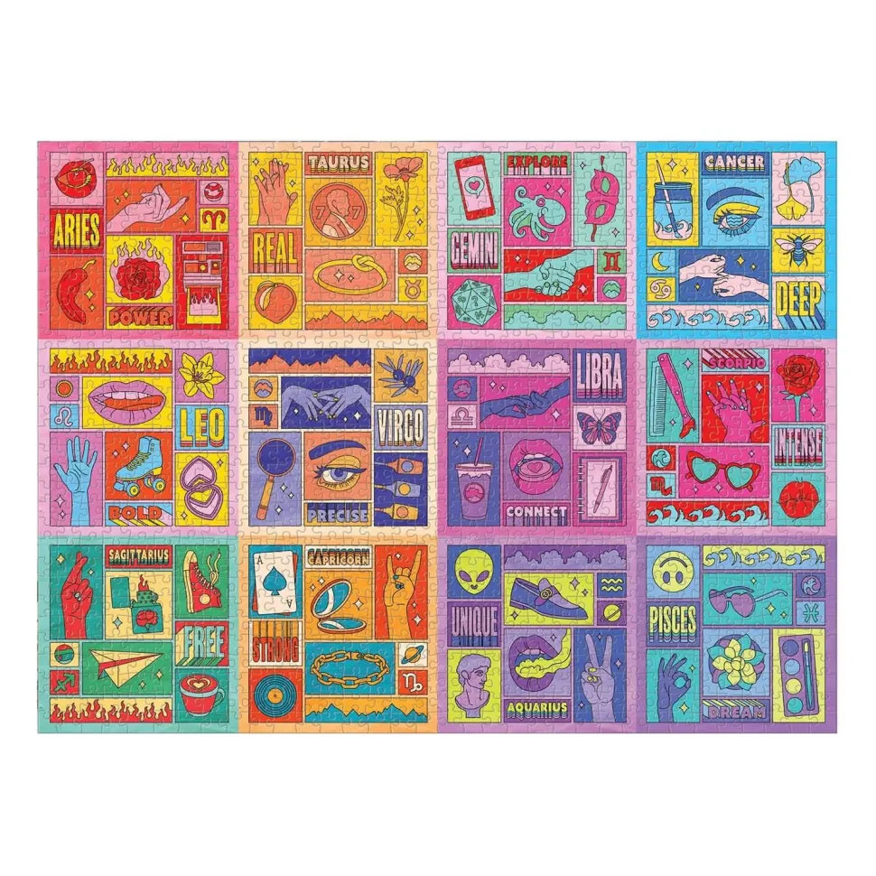 Puzzle 1000 pièces : Puissance du zodiaque - Galison