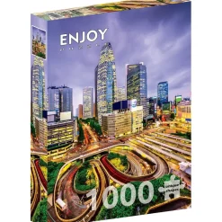 Puzzle 1000 pièces : Quartier NishiShinjuku, Tokyo - EnjoyPuzzle
