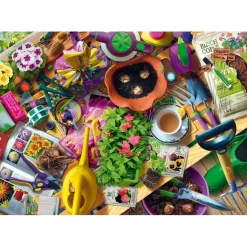 Puzzle 1000 pièces : Ranger le jardin - Trefl
