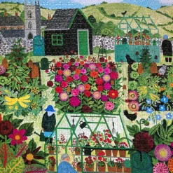 Puzzle 1000 pièces : RÉCOLTE AU JARDIN - Eeboo