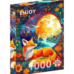 Puzzle 1000 pièces : Renard lunaire - EnjoyPuzzle