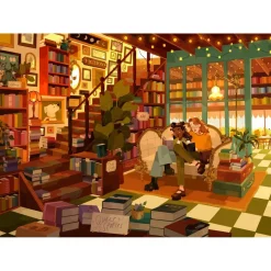 Puzzle 1000 pièces : Rendez-vous à la librairie - Reverie Puzzle