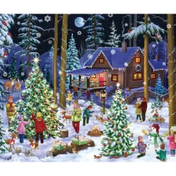 Puzzle 1000 pièces : Retraite de Noël - Vermont Christmas Company