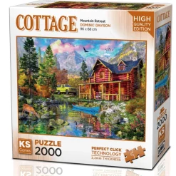 Puzzle 2000 pièces : Retraite en montagne - Ks Games