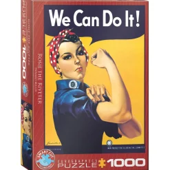 Puzzle 1000 pièces : Rosie the riveter, Howard Miller - Eurographics