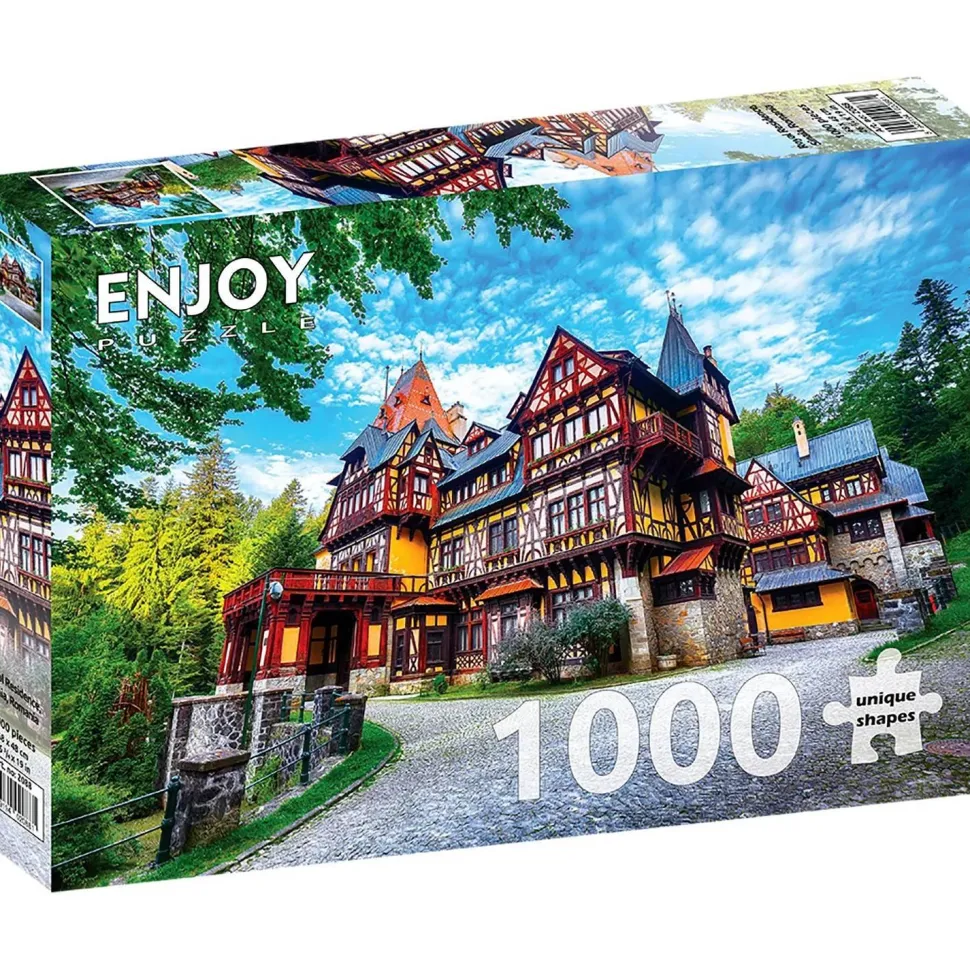 Puzzle 1000 pièces : Résidence Royale, Sinaia, Roumanie - EnjoyPuzzle