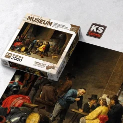 Puzzle 2000 pièces : Salle de Garde avec la Délivrance de Saint Pierre, David Teniers - Ks Games