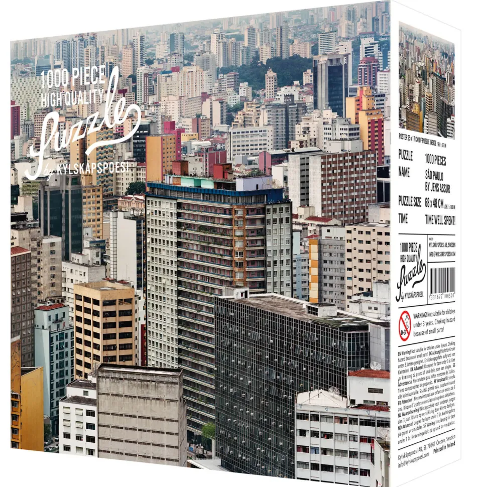 Puzzle 1000 pièces : Sao Paulo par Jens Assur - Kylskapspoesi