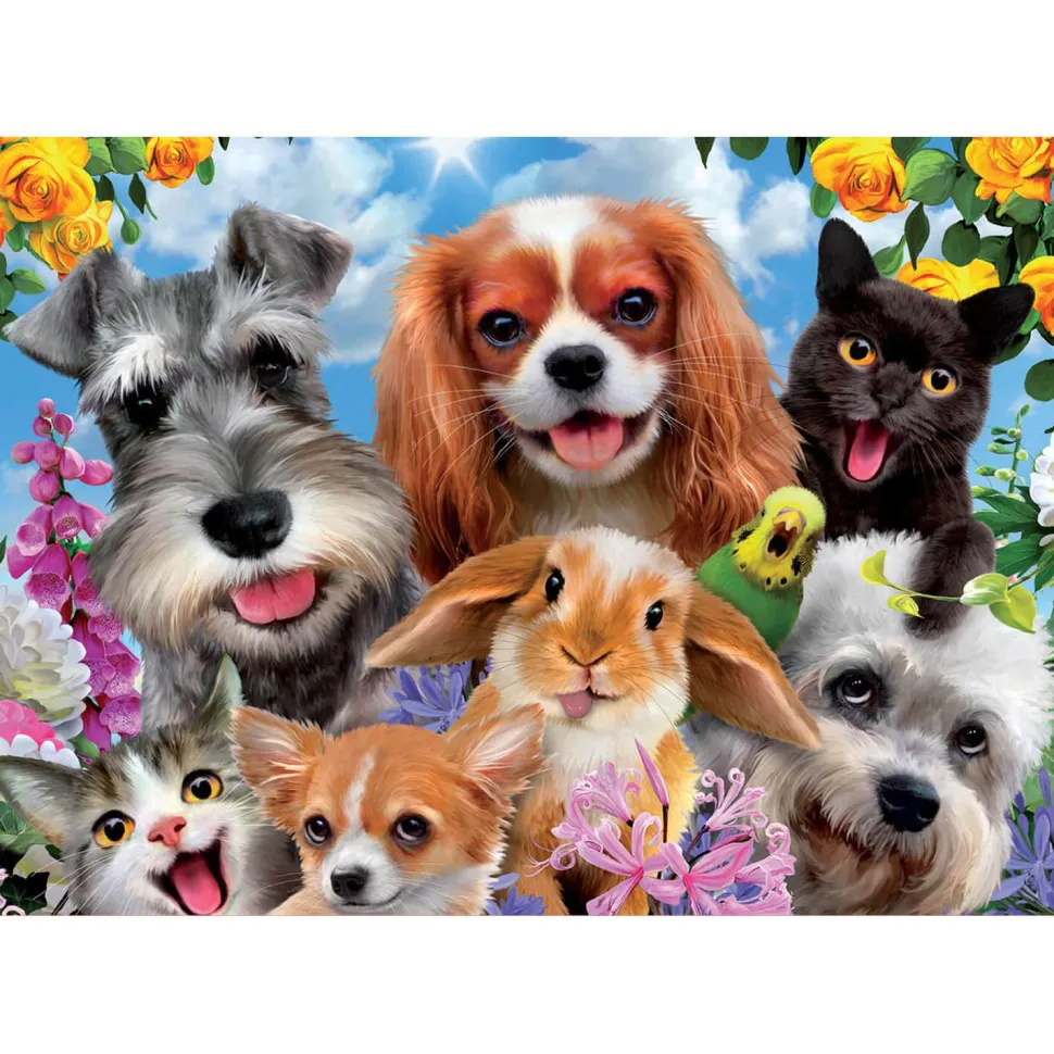 Puzzle 200 pièces : Selfie d'animaux - Educa