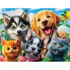 Puzzle 70 pièces : Selfie d'animaux de compagnie - Castorland