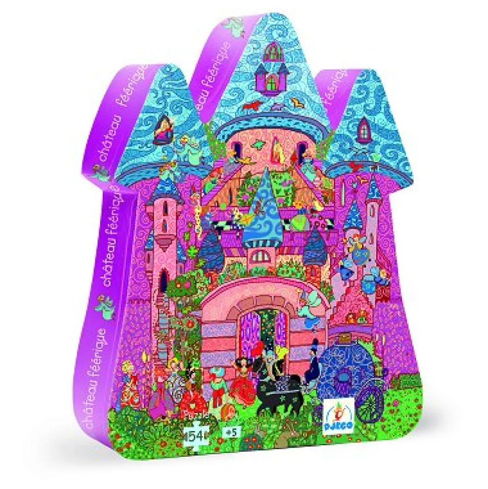 Puzzle 54 pièces - Silhouette - Château féerique - Djeco