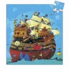 Puzzle 54 pièces - Silhouette : Bateau de Barberousse - Djeco