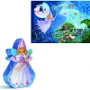 Puzzle 36 pièces - Silhouette : La fée et la licorne - Djeco