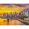 Puzzle 1000 pièces : Skyline de New York au crépuscule - EnjoyPuzzle